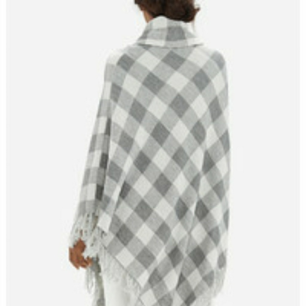 The Limited Checkered Poncho - Picture 2 of 3